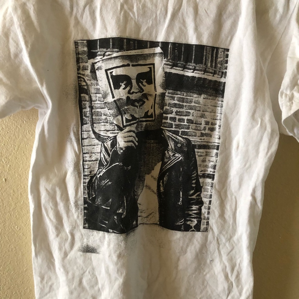 Obey stencil shirt